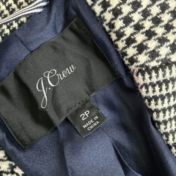 J.Crew Daphne Topcoat 2P Plaid Wool Blend Academia Preppy Lightweight Spring - Picture 10 of 15